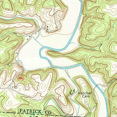 United States Geological Survey Claudville, VA-NC (1968, 24000-Scale) digital map