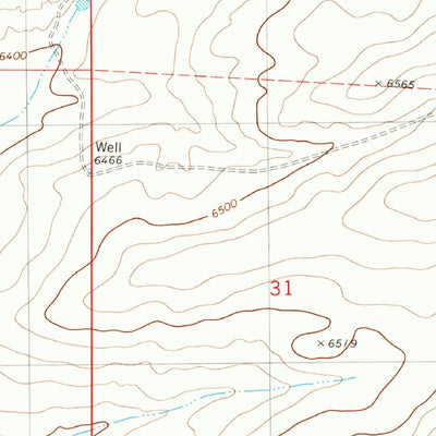 United States Geological Survey Claunch, NM (1981, 24000-Scale) digital map