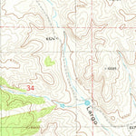 United States Geological Survey Claunch SE, NM (1981, 24000-Scale) digital map