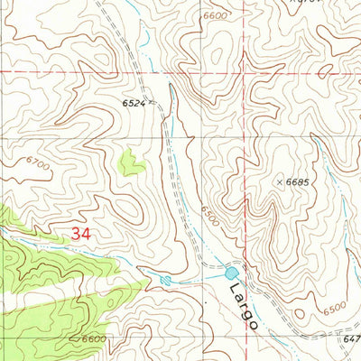 United States Geological Survey Claunch SE, NM (1981, 24000-Scale) digital map