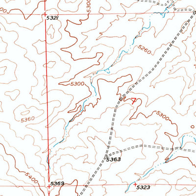 United States Geological Survey Clausen Ranch, WY (1949, 24000-Scale) digital map