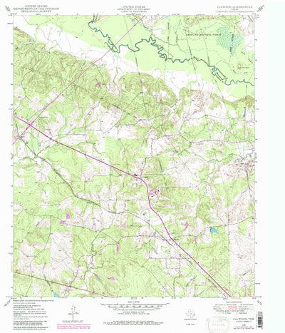 United States Geological Survey Clawson, TX (1949, 24000-Scale) digital map