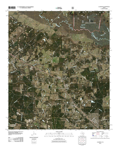 United States Geological Survey Clawson, TX (2010, 24000-Scale) digital map