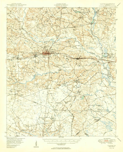 United States Geological Survey Claxton, GA (1950, 62500-Scale) digital map