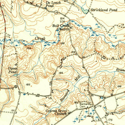 United States Geological Survey Claxton, GA (1950, 62500-Scale) digital map