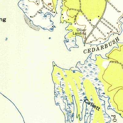 United States Geological Survey Clay Bank, VA (1952, 24000-Scale) digital map