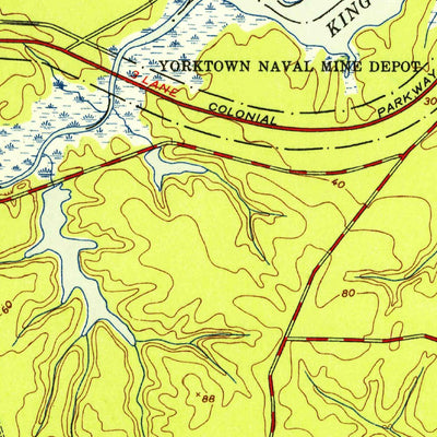 United States Geological Survey Clay Bank, VA (1952, 24000-Scale) digital map