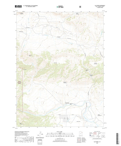 United States Geological Survey Clay Basin, UT (2020, 24000-Scale) digital map