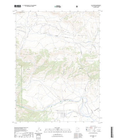 United States Geological Survey Clay Basin, UT (2023, 24000-Scale) digital map