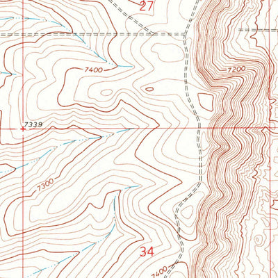 United States Geological Survey Clay Buttes SE, WY (1968, 24000-Scale) digital map