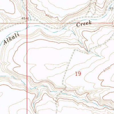 United States Geological Survey Clay Buttes SW, WY (1968, 24000-Scale) digital map
