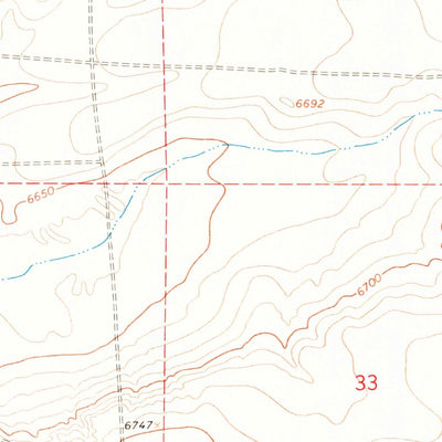 United States Geological Survey Clay Buttes, WY (1968, 24000-Scale) digital map