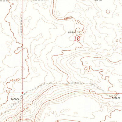 United States Geological Survey Clay Buttes, WY (1968, 24000-Scale) digital map