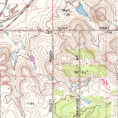 United States Geological Survey Clay, CA (1968, 24000-Scale) digital map