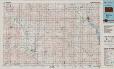 United States Geological Survey Clay Center, KS (1985, 100000-Scale) digital map