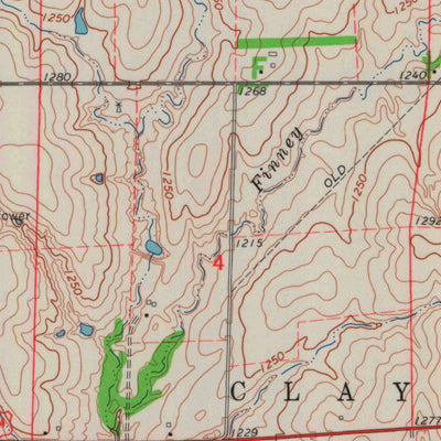 United States Geological Survey Clay Center NE, KS (1964, 24000-Scale) digital map