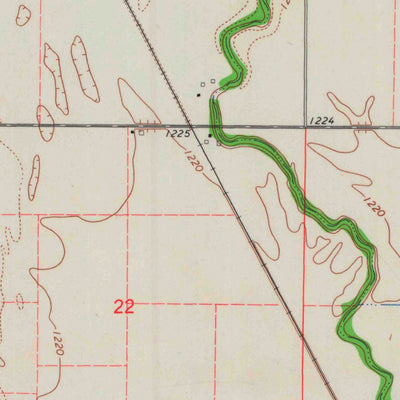 United States Geological Survey Clay Center NW, KS (1964, 24000-Scale) digital map