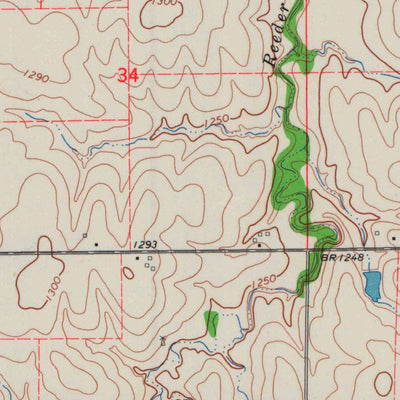 United States Geological Survey Clay Center SW, KS (1964, 24000-Scale) digital map