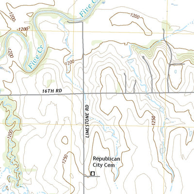 United States Geological Survey Clay Center SW, KS (2022, 24000-Scale) digital map