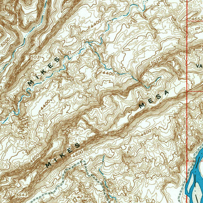 United States Geological Survey Clay Hills, UT (1954, 62500-Scale) digital map