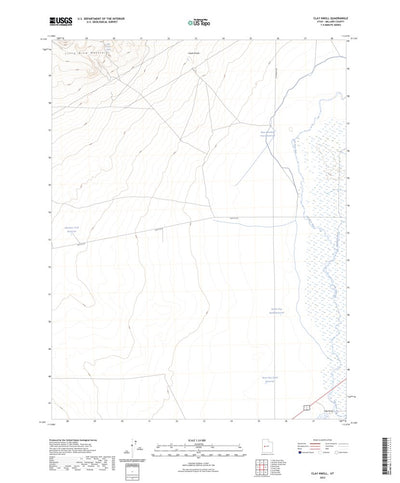 United States Geological Survey Clay Knoll, UT (2023, 24000-Scale) digital map