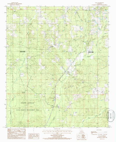 United States Geological Survey Clay, LA (1985, 24000-Scale) digital map