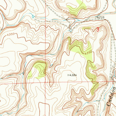 United States Geological Survey Clay Ranch, CO (1971, 24000-Scale) digital map