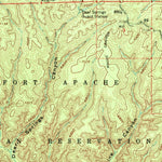 United States Geological Survey Clay Springs, AZ (1961, 62500-Scale) digital map