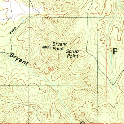 United States Geological Survey Clay Springs, AZ (1990, 24000-Scale) digital map