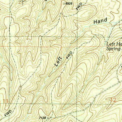 United States Geological Survey Clay Springs, AZ (1990, 24000-Scale) digital map