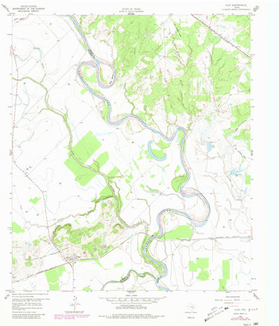 United States Geological Survey Clay, TX (1959, 24000-Scale) digital map