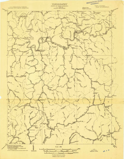 United States Geological Survey Clay, WV (1908, 48000-Scale) digital map