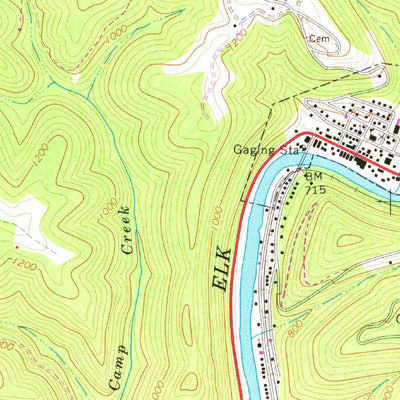 United States Geological Survey Clay, WV (1967, 24000-Scale) digital map