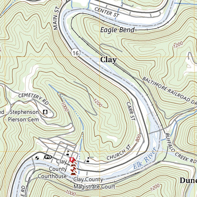 United States Geological Survey Clay, WV (2023, 24000-Scale) digital map