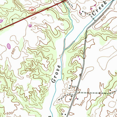 United States Geological Survey Claybrook, TN (1953, 24000-Scale) digital map