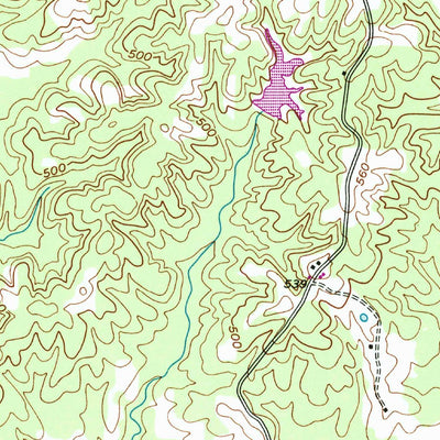 United States Geological Survey Claybrook, TN (1953, 24000-Scale) digital map