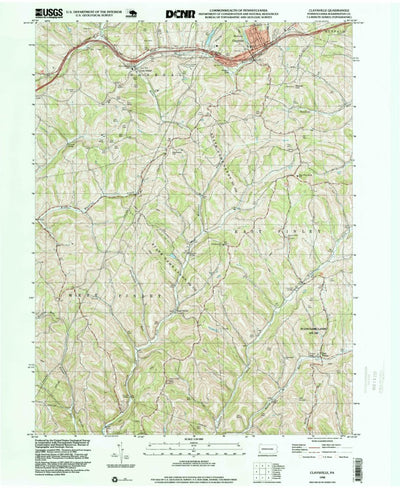 United States Geological Survey Claysville, PA (1998, 24000-Scale) digital map