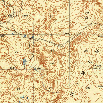 United States Geological Survey Clayton Basin, NM (1943, 62500-Scale) digital map