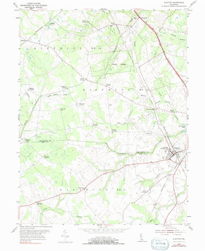 United States Geological Survey Clayton, DE (1955, 24000-Scale) digital map