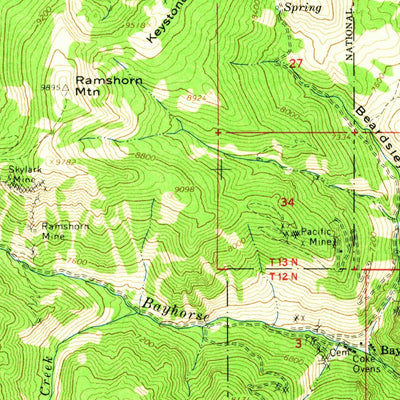 United States Geological Survey Clayton, ID (1963, 62500-Scale) digital map