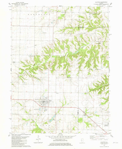 United States Geological Survey Clayton, IL (1981, 24000-Scale) digital map