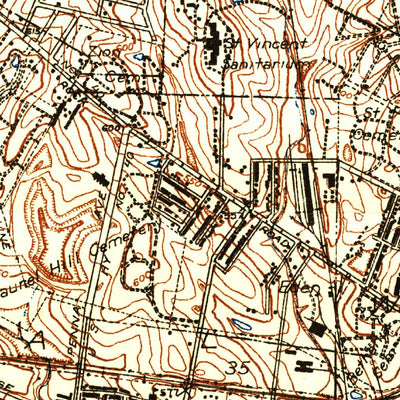 United States Geological Survey Clayton, MO (1933, 24000-Scale) digital map