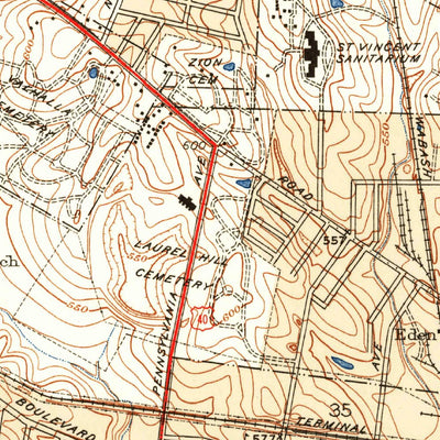 United States Geological Survey Clayton, MO (1941, 24000-Scale) digital map