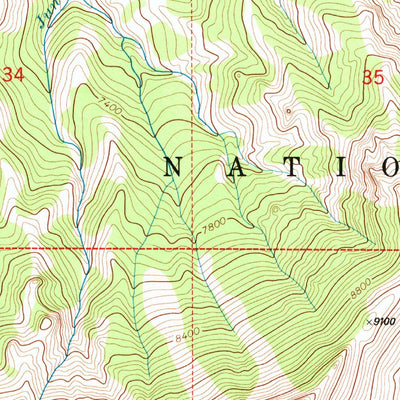 United States Geological Survey Clayton Mountain, WY (1991, 24000-Scale) digital map