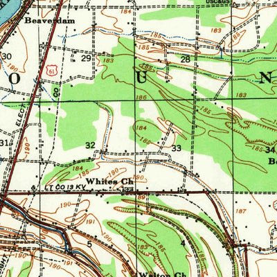 United States Geological Survey Clayton, MS-AR (1939, 62500-Scale) digital map