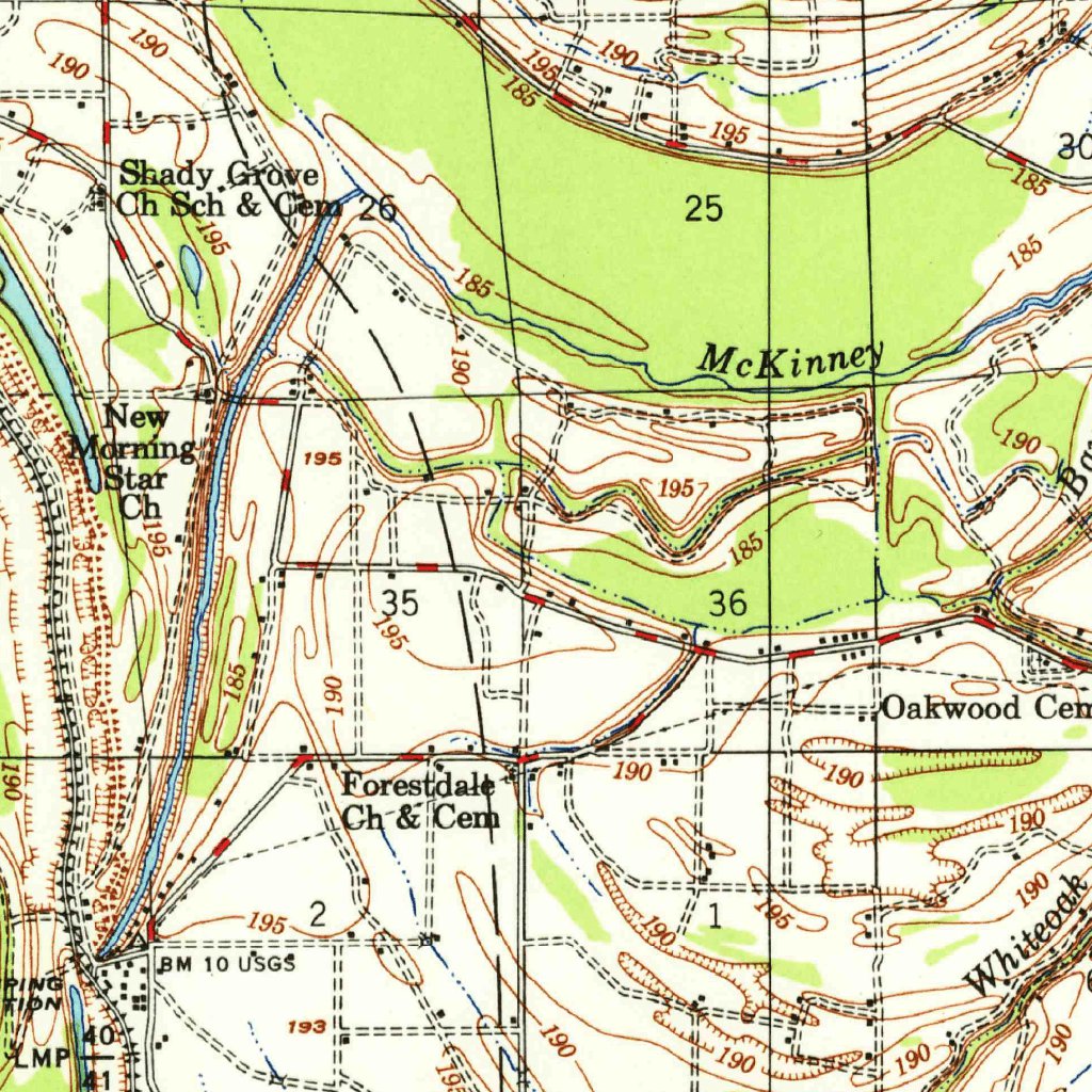 Clayton, MS-AR (1955, 62500-Scale) Map by United States Geological ...