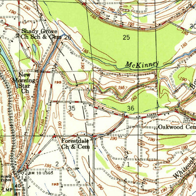 United States Geological Survey Clayton, MS-AR (1955, 62500-Scale) digital map