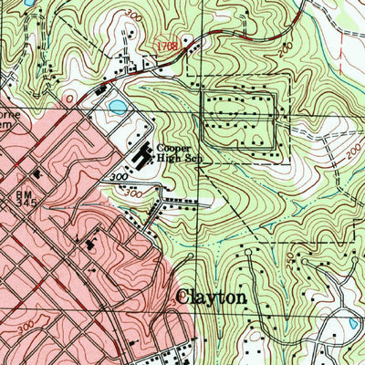 United States Geological Survey Clayton, NC (1993, 24000-Scale) digital map