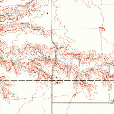 United States Geological Survey Clayton NE, SD (1970, 24000-Scale) digital map