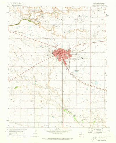 United States Geological Survey Clayton, NM (1970, 24000-Scale) digital map